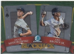 2022 Jacob Misiorowski Bowman Chrome ROOKIE BLACKJACK Insert #4 – Brewers QTY