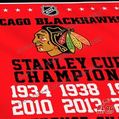 Chicago Blackhawks 3×5 FT Flag Man Cave Premium NHL Hockey Stanley Cup Champions