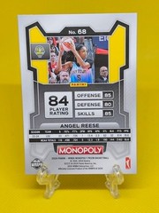#68 Angel Reese Chicago Sky RC 2024 Panini Prizm Monopoly WNBA Atlanta