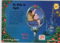 No Help in Sight – 1992 Pro Set Beauty and the Beast – #28 – Non_sport