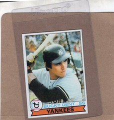 1979 Topps Bucky Dent New York Yankees # 485 Nr Mt