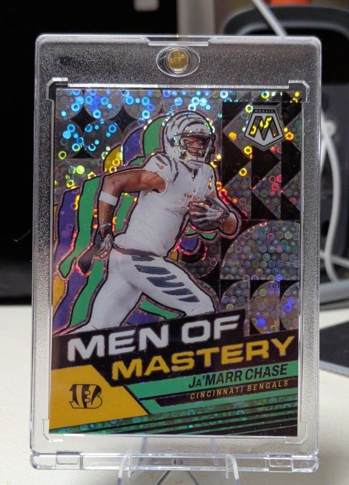2024 Panini – Men of Mastery Ja&rsquo;Marr Chase #MM-14 No Huddle Silver disco Prizm