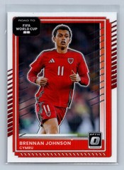 2025-26 Donruss Road to FIFA World Cup Optic #1 Brennan Johnson Wales
