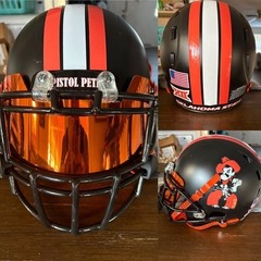 MIRRORED Full Size Football Helmet Visors Comes With Set of Clips DISPLAY ONLY