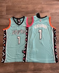 San Antonio Spurs Victor Wembanyama #1 City Edition Jersey Size XL