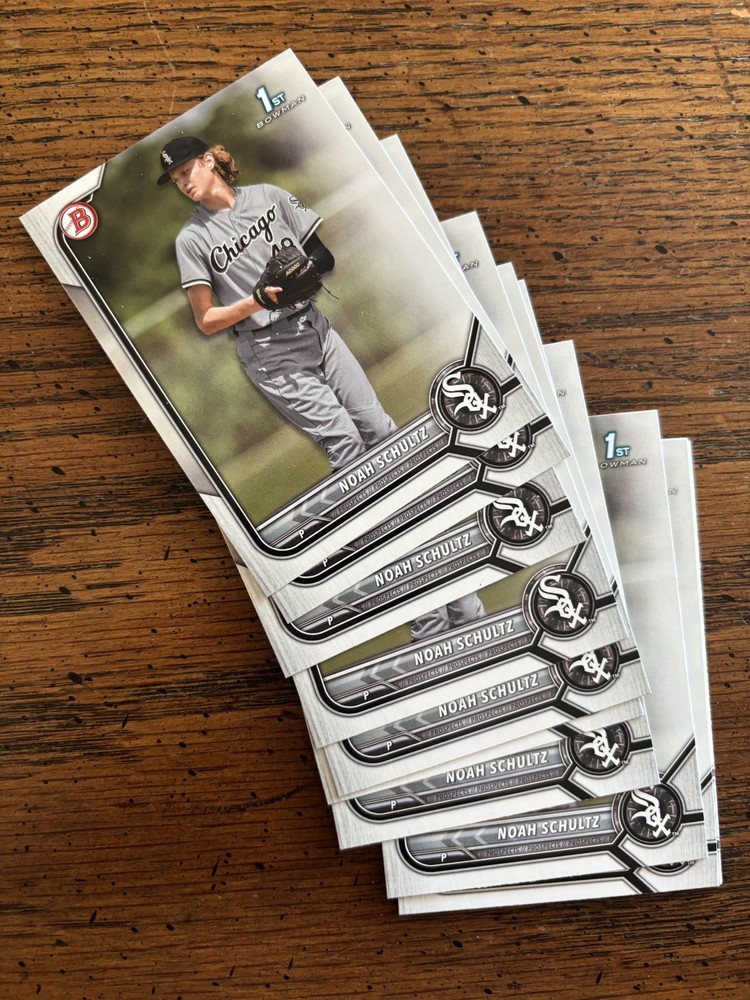 15x 2022 Bowman Draft NOAH SCHULTZ 15-CARD RC LOT WHITE SOX #BD-56