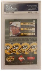 1996 Collectors Edge Brett Favre QUANTUM MOTION CARD #10 graded PSA 9 card