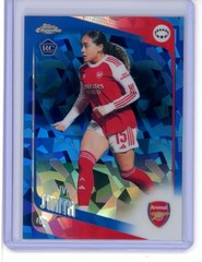 2025-26 TOPPS CHROME UEFA WOMEN&rsquo;S UWCL SAPPHIRE BASE OLIVIA SMITH #16