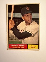1961 Topps # 435 Orlando Cepeda VG+ – EX