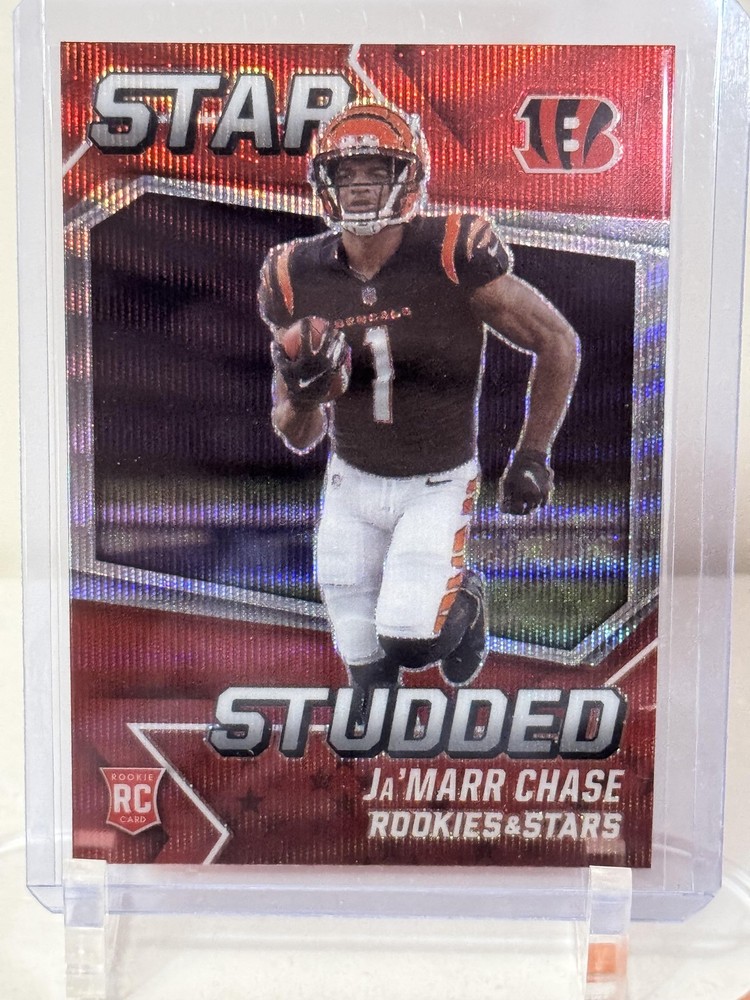 2021 Panini Rookies & Stars #SS-27 Ja&rsquo;Marr Chase Star Studded Red Prizm