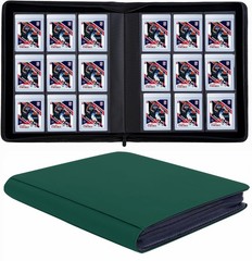 9 Pockets Card Binder for Semi Rigid Card Holders, Ringless Card Binder Album