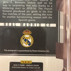 2016-17 Panini Donruss – The Beautiful Game Signatures Karim Benzema #BG-KB…