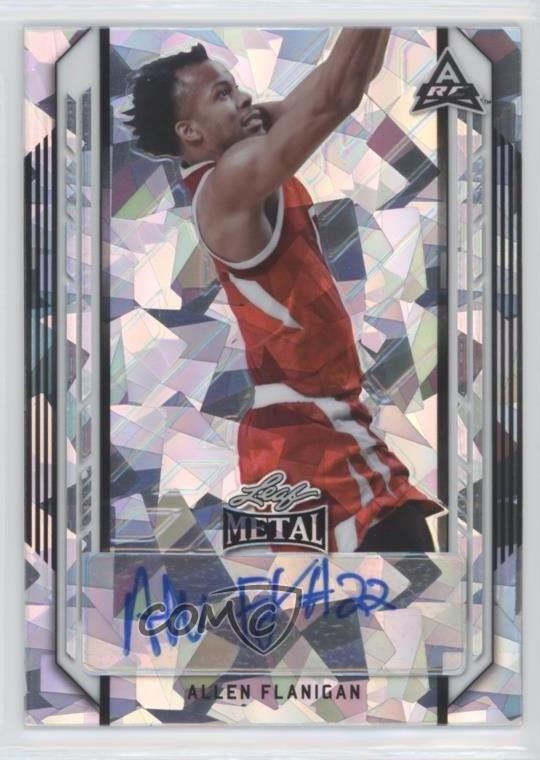 2021-22 Leaf Metal Silver Crystals Allen Flanigan #BA-AF1 Auto 10ba
