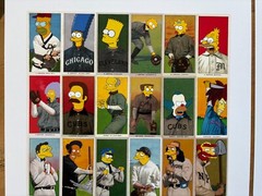 T206 Simpsons Cartoon Cards – 2 Sided Uncut Sheet of 26 Cards – Duff Beer Backs