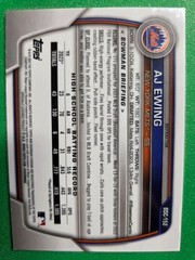 2023 BOWMAN CHROME REFRACTOR AJ EWING 1ST ROOKIE #BDC-152 NEW YORK METS RC QTY