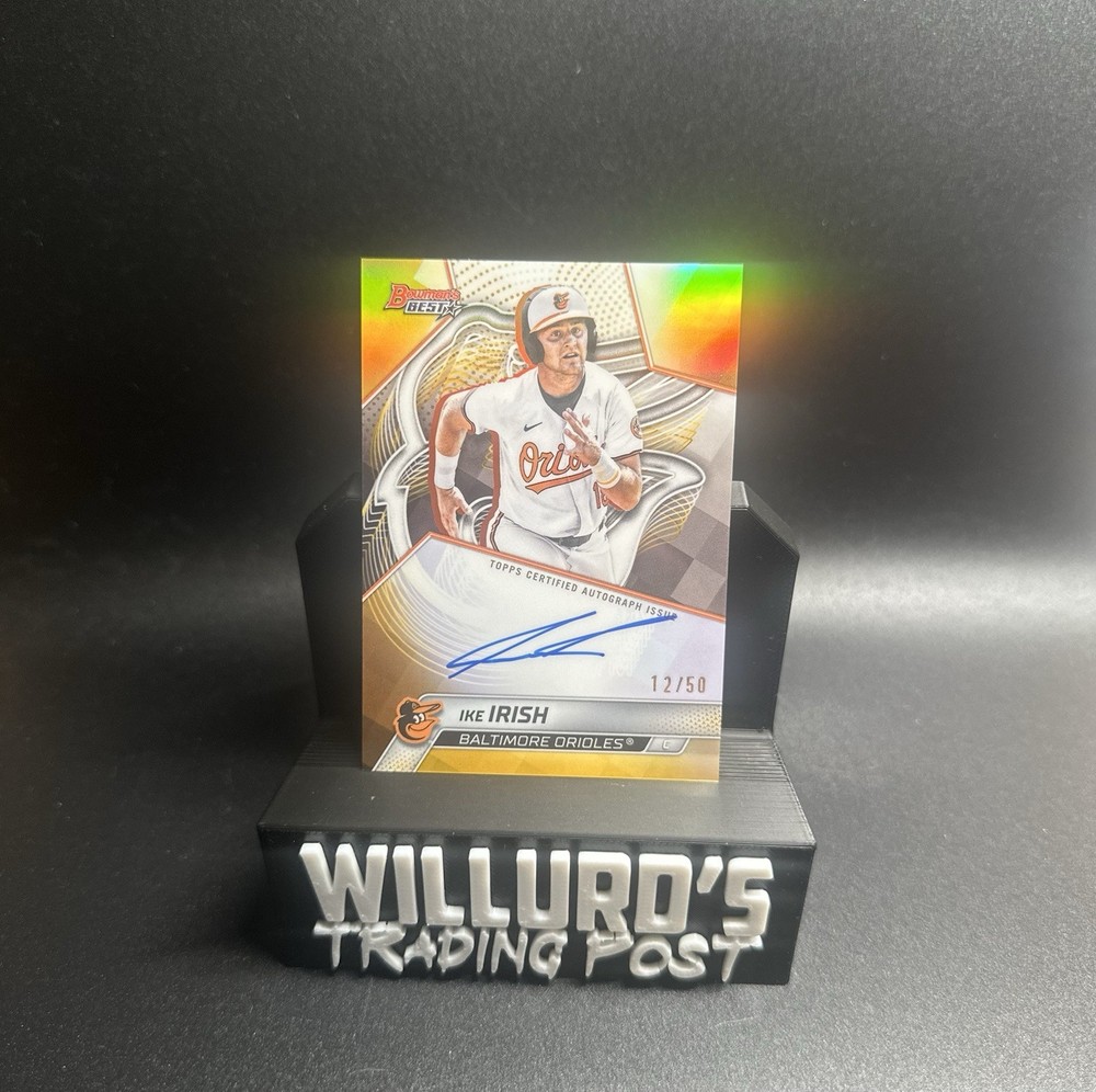 2025 Bowman&rsquo;s Best #B25-II Ike Irish Best of 2025 Auto Gold Refractor /50