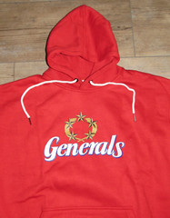 New Jersey Generals Red Royal Retros Hoodie Jacket Men&rsquo;s Size 2XL