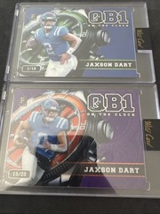 Wild Card 2024 QB1 On the Clock Jaxson Dart (2) Card Lot