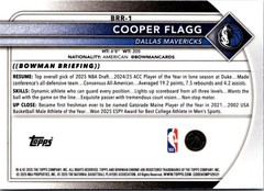 2025-26 Bowman Cooper Flagg Chrome RC Red Rookie Variation SSP #BRR-1 Mavericks