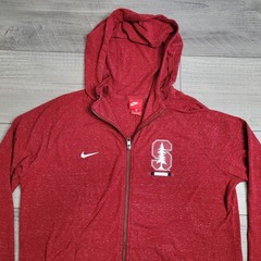 Stanford University Cardinal Nike Hoodie Mens XL Heather Red Full Zip Sweatshirt