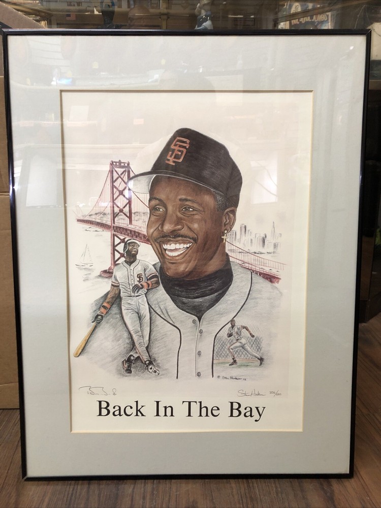 Barry Bonds « Back in the Bay » Lithograph Framed 20×26 #336/930