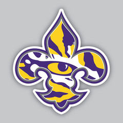 Louisiana State University Vinyl Sticker/Decal -NCAA-College Football-LSU Tigers