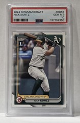 Nick Kurtz 2024 Bowman Draft 1st Bowman #BD-56 PSA 10 Gem Mint A&rsquo;s