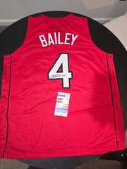 Ace Bailey Signed custom Rutgers Knights Basketball Jersey NCAA JSA COA Red auto