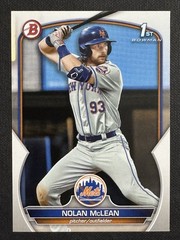 2023 Bowman 1st rookie NOLAN MCLEAN #BD-96 NEW YORK METS MLB Baseball RC QTY