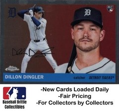 2025 Topps Chrome Platinum #292 Dillon Dingler Rookie Detroit Tigers