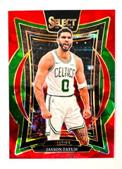 2024-25 Panini Select Jayson Tatum RED Cracked Ice Prizm Card #2 Celtics Star!