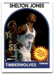 1989-90 Hoops Shelton Jones Rookie Minnesota Timberwolves #306