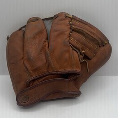 Spalding Triple Play 191 Three Finger Baseball Glove Vintage Leather USA 1940s