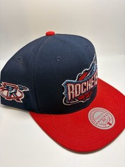 Mitchell & Ness Houston Rockets Hardwood Classics Navy and Red Core Side Snapbac