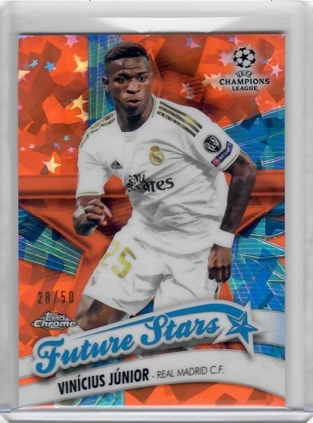 2019 Topps Chrome UCL Sapphire Future Stars Vinicius Jr. Orange #/50 Vini Jr