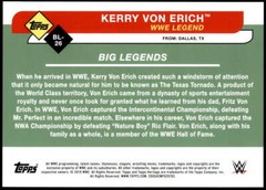 Kerry Von Erich 2018 Topps Heritage 5×7 Gold Big Legends #BL-26 /10