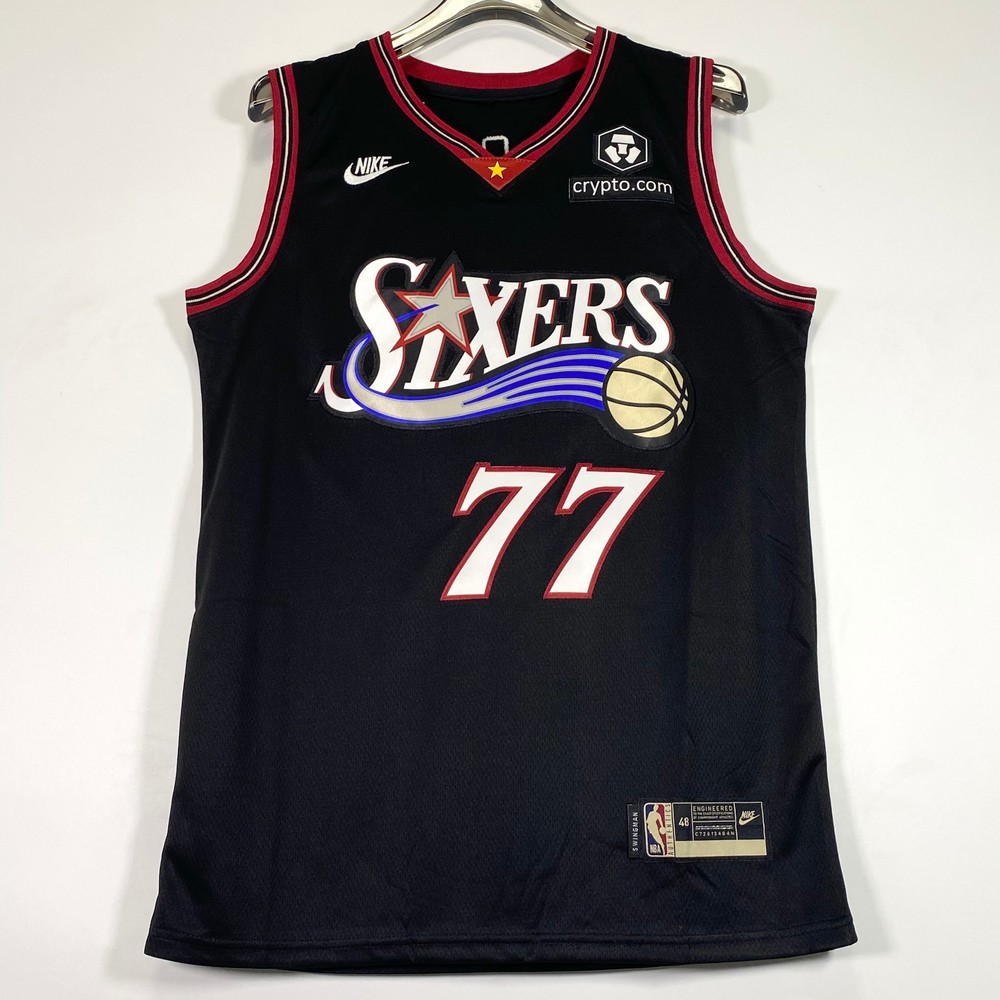 VJ Edgecombe #77 Embroidered Jersey, Black, S-2XL