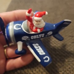 Santa Airplane 2007 Porcelain Indianapolis Colts The Danbury Mint 4.5×4.5×3.5&Prime;