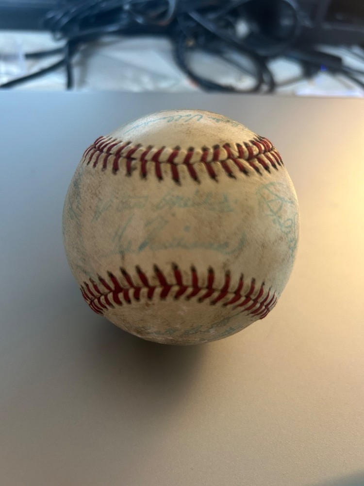 Facsimile signed autographed team souvenir baseball – 1950 Boston Red Sox
