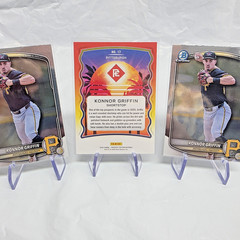 Konner Griffin 3 Card Lot – Bowman Chrome Panini Bdc-102 17