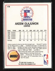 1989-90 Hoops #178 Akeem Olajuwon Houston Rockets Near Mint or Better