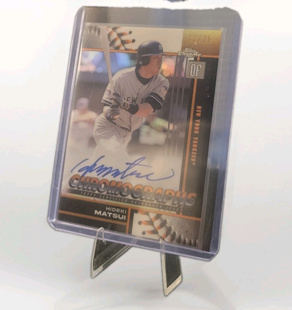 2026 Topps Chrome Chromographs AUTO Hideki Matsui ORANGE /25 🔥New York Yankees