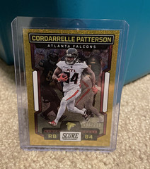 Panini 2023 Score Gold Dots Cordarrelle Patterson Falcons #39 186/210