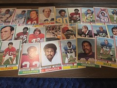 1974 Topps Football Card Lot Of 30 Cards. Varied Cond.
