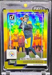 Ben Roethlisberger RARE GOLD HOLO REFRACTOR INVESTMENT CARD STEELERS MINT