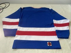 Team USA Olympics Jersey BLUE Clean Mens Small Vintage Sewn Lake Placid 1980 K1