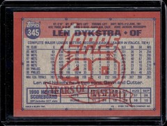 1991 TOPPS DESERT SHIELD HIGH GRADE #345 LENNY DYKSTRA PHILLIES NM-MT+ CENTERED
