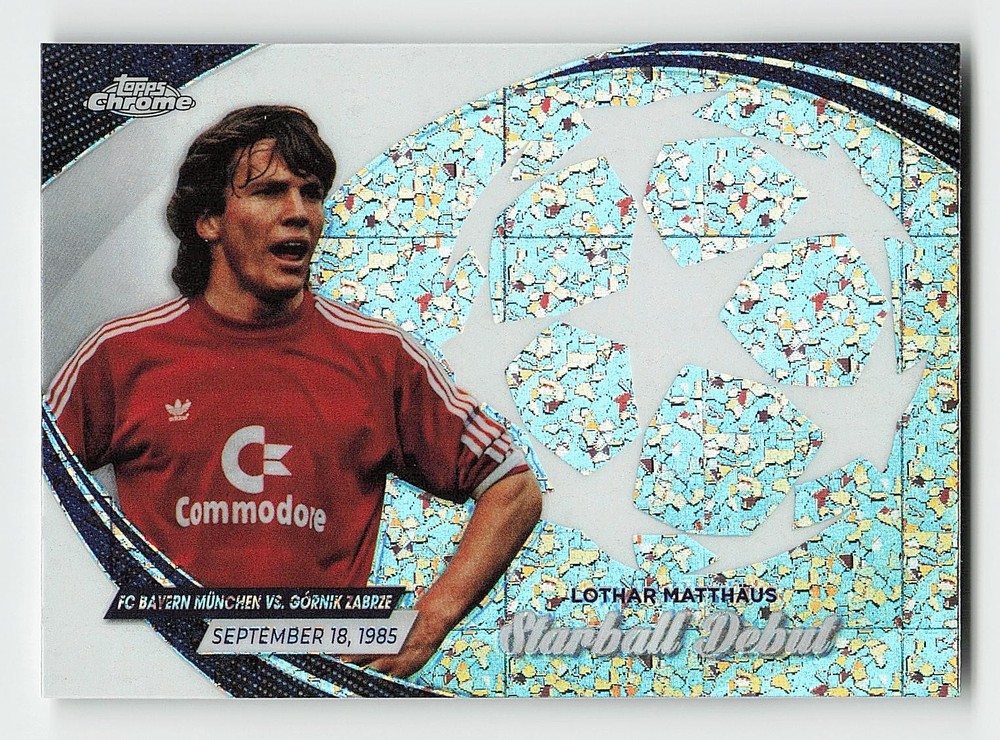 2023-24 Topps Chrome UEFA #SD-9 Lothar Matthäus Starball Debuts