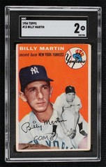1954 Topps Billy Martin (White Back) #13 sq1