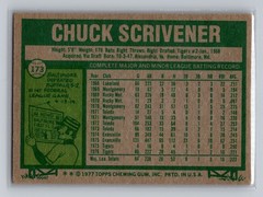 1977 Topps #173 Chuck Scrivener